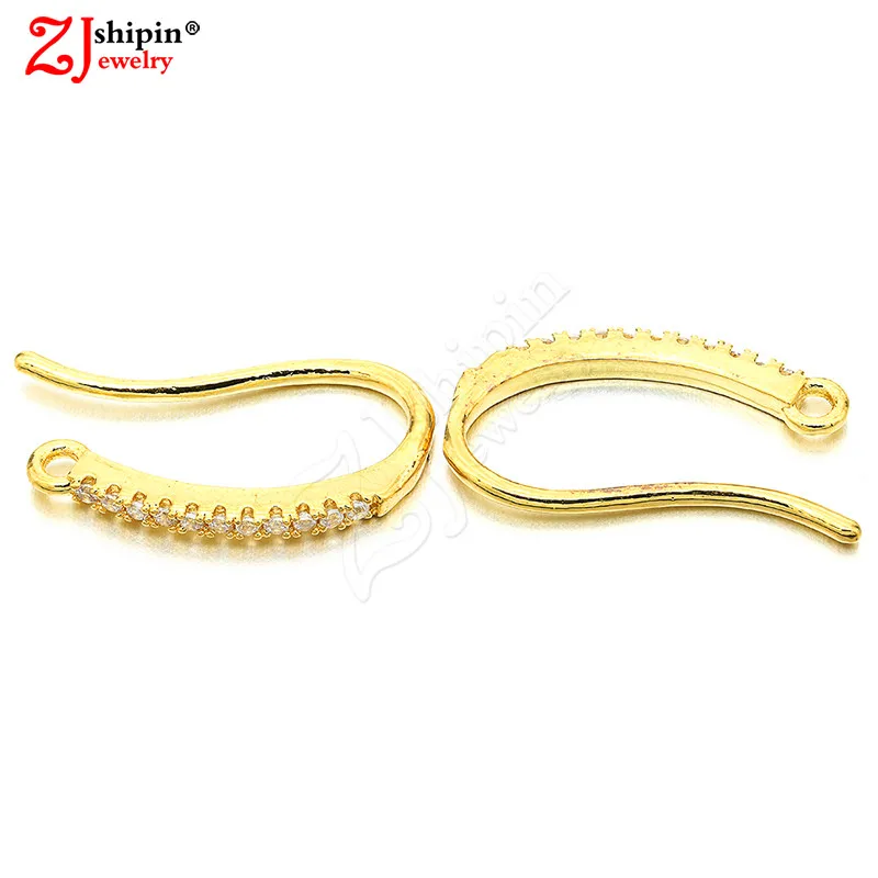 ZJSHIPIN новые серьги из латуни с микро инкрустированным фианитом ювелирные