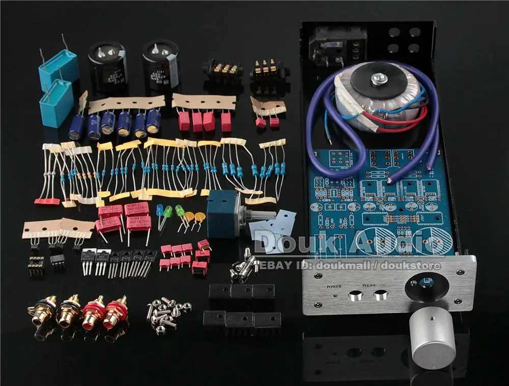 

Nobsound High-End Stereo 6.35mm Dual-port Amplifier Amp Hi-Fi Pre-Amp Full DIY Kit For Audiophile