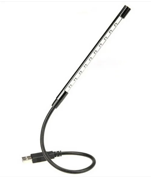 Q14346 алюминиевый сплав Usb-led компьютерный Ночной светильник с десятью светодиодными лампочками может излучать мерцающий светильник