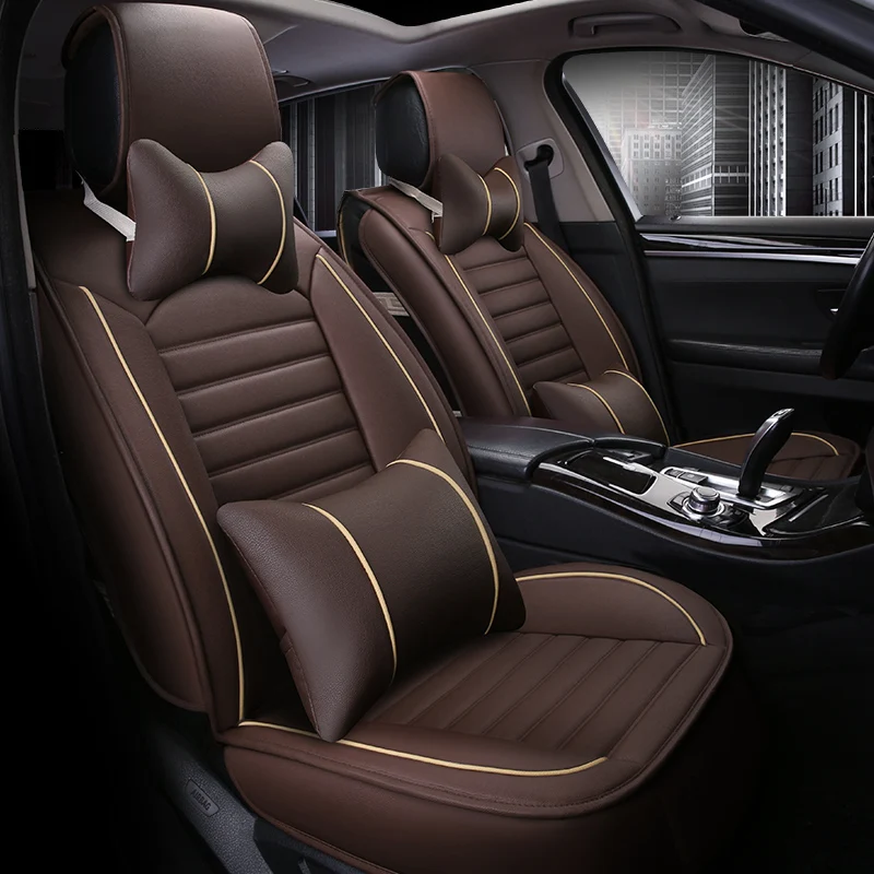 

WLMWL Universal Leather Car seat cover for Subaru all models forester BRZ XV Outback Legacy car styling car accessorie