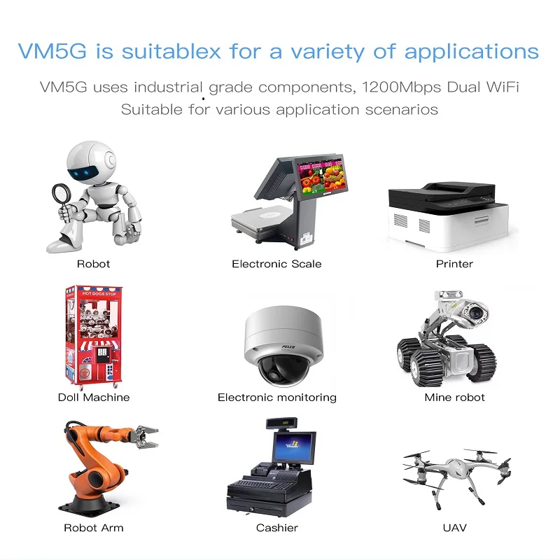 VONETS VM5G Высокая мощность 1200 м беспроводной 5,8G двухдиапазонный wifi модуль лифт мониторинг HD видео выделенный точка-точка трансмисс