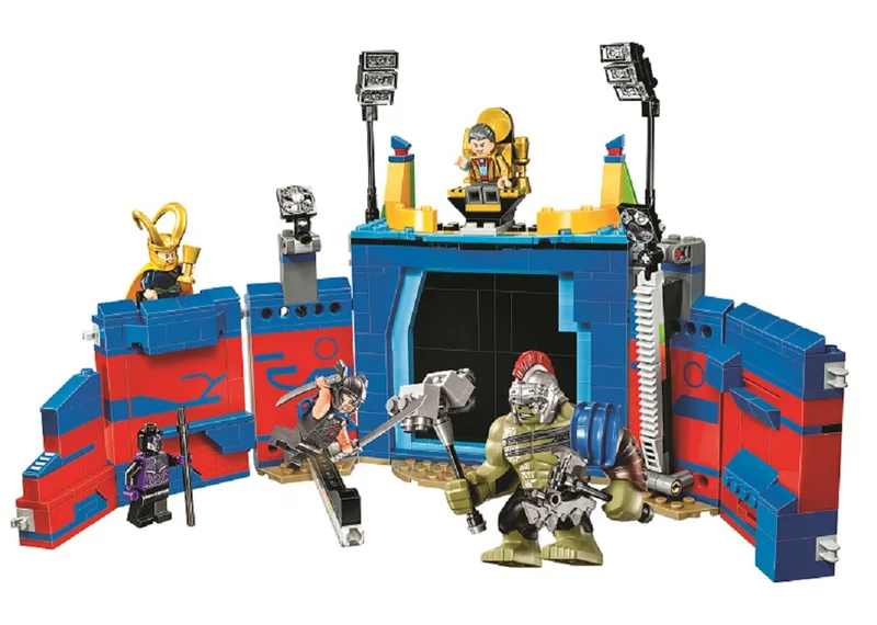 

10749 516pcs Super Heroes Thor vs. Hulk Arena Clash Ragnarok Guard Stage Model Building Blocks Toys Bricks Compatible legoings