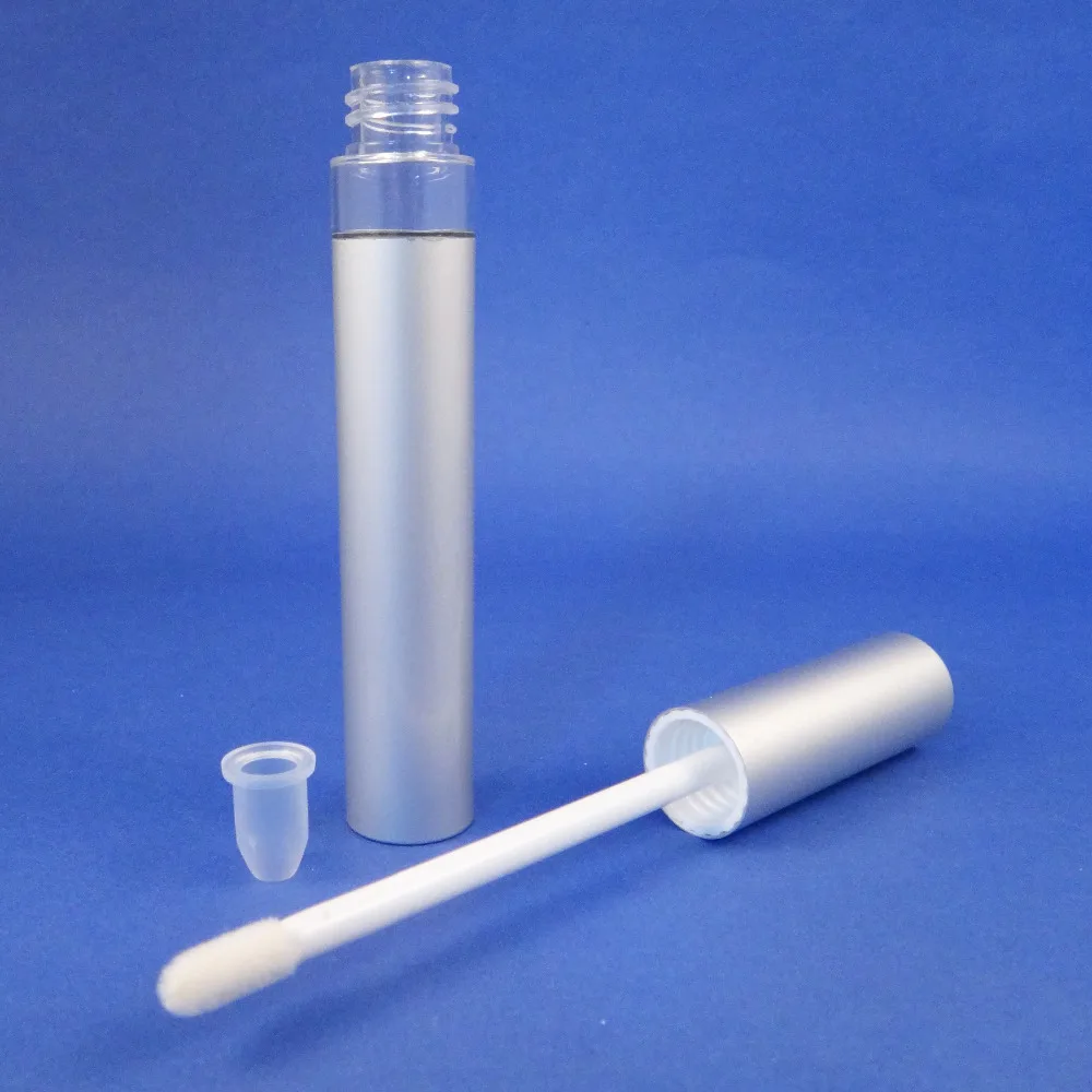 

2 PCS Packaging Cosmetic Container Tube 6.5g Aluminum Lip Gloss Container (C290)
