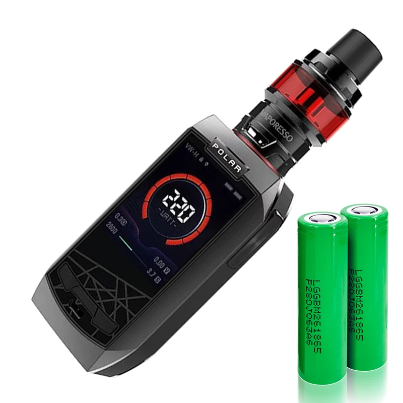 

Authentic Vaporesso POLAR Kit with 220W Cascade Baby SE Tank 6.5ml GT Meshed 0.18 ohm Coil - Metallic Grey