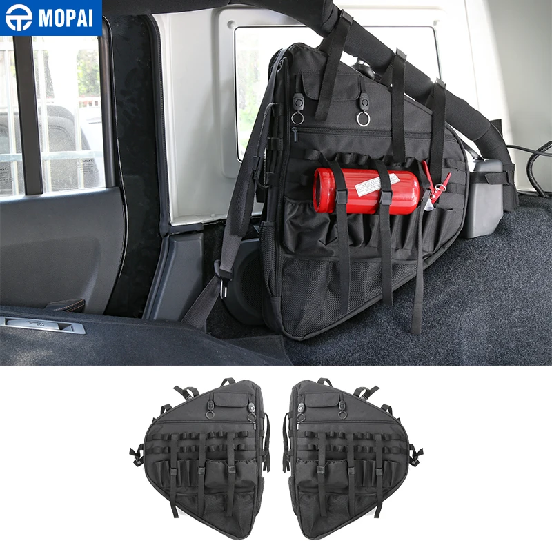 MOPAI Car Side Door Anti-Roll Storage Bag Stowing Tidying for Jeep Wrangler JL 2018+ Interior Accessories Car Styling