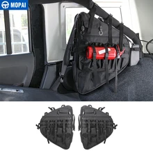 MOPAI Porta Laterale Auto Anti-Roll Sacchetto di Immagazzinaggio Stivaggio Riordino per Jeep Wrangler JL 2018 + Accessori Per Interni Auto styling