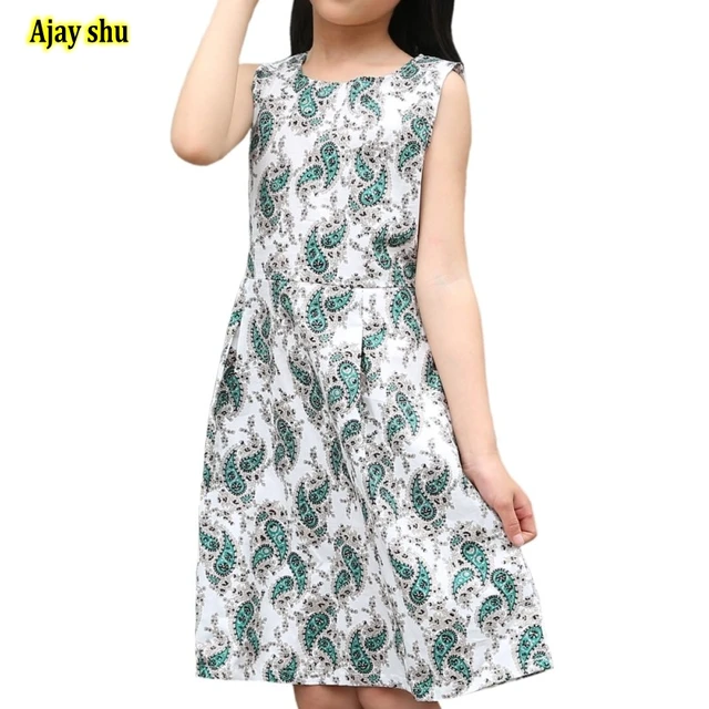 Bébé Filles Robe Marque Dété Plage Style Floral Imprimer Parti Backless Robes Pour Les Filles Vintage Enfant Fille Vêtements 2 11ans S