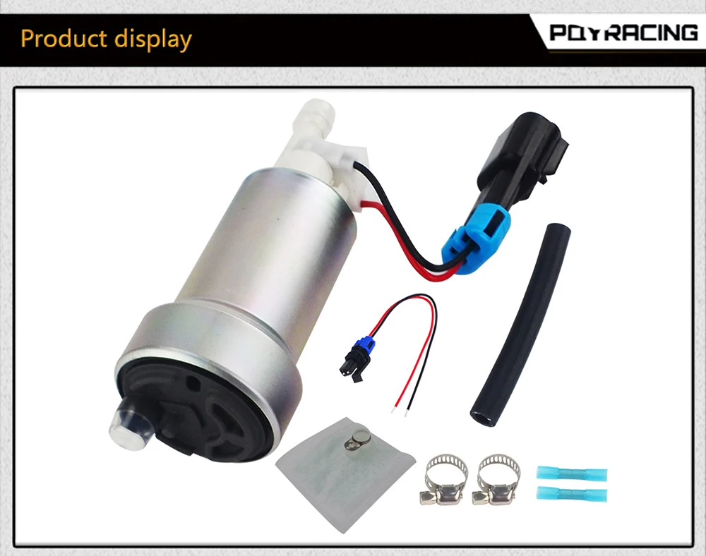 PQY-E85 совместимый гоночный высокопроизводительный внутренний топливный насос 450LPH для Nissan Skyline Subaru WRX F90000267 и установочный комплект