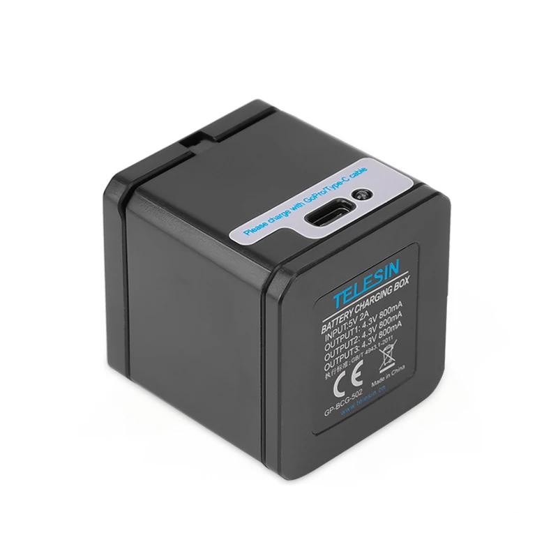 3-Way Battery Charger LED lights charging box Carry Case Battery Housing  for GoPro Hero 6 5 Black Camera Accessories (2)