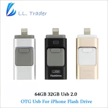Ll händler 5 teile/los otg usb-stick 64 gb 128 gb für iphone ipad ipod android ios flash drive speicher pendrive memory mini disk
