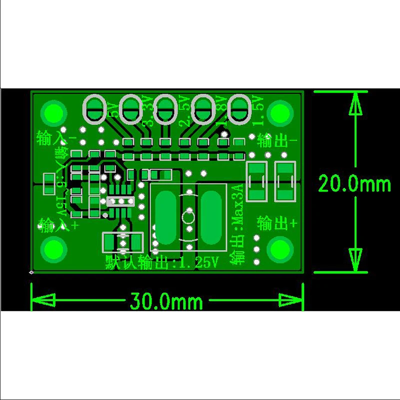 TKDMR 5 шт. CA-1235 Регулируемый силовой модуль 1,25 V, 1,5, 1,8, 2,5, 3,3 напряжение на выходе 5 В, 3A Регулируемый Модуль 5 V-15 V вход