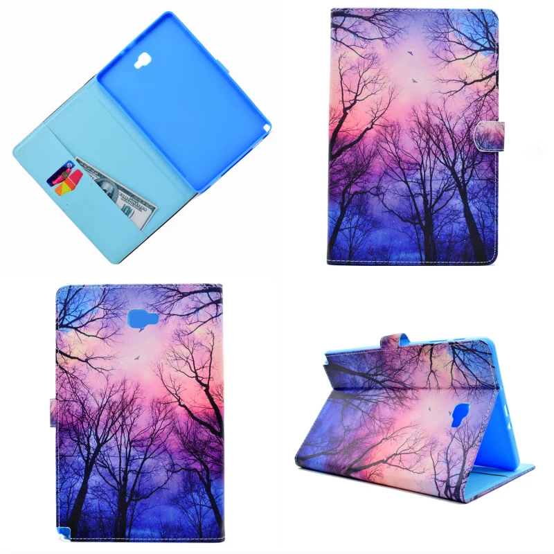 Новый цветной Чехол книжка для Samsung Galaxy Tab A A6 10 1 P580 P585|for samsung galaxy tab|tab acovers for tablet |