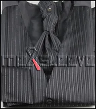 free shipping balkc stripe NEW Mens formal wear waistcoats