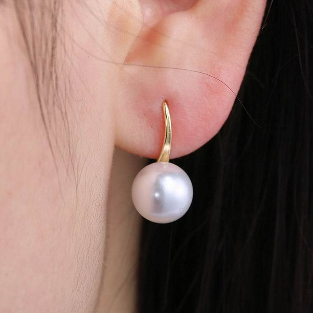 Style Simulated Pearl Earrings For Women Personality Geometric Female Elegant Earring Jewelry Valentine's Day Girl Gift
