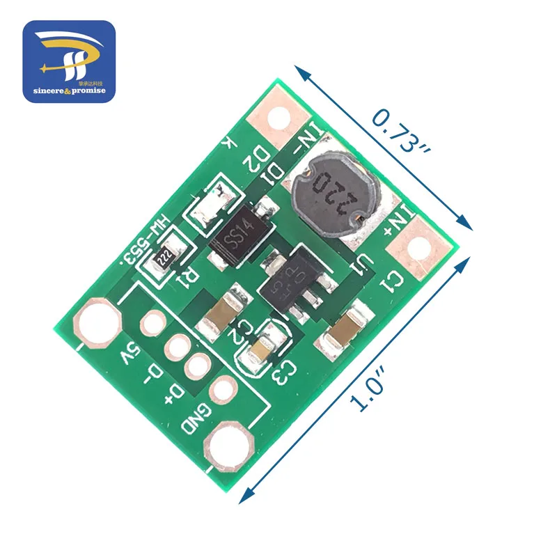 2 шт. 600mA DC мини Step Up Мощность модуль для детей от 1 года до 5 лет в В повышающий