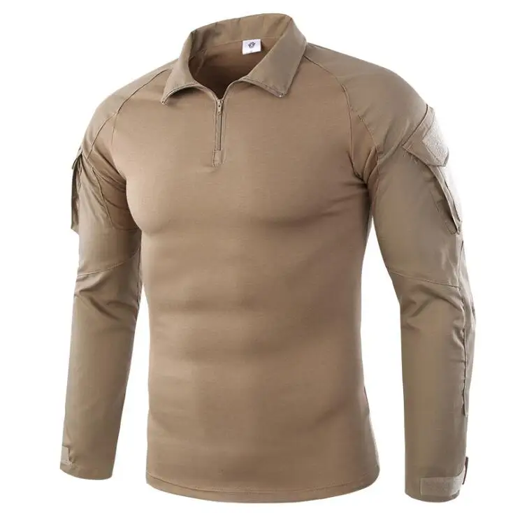 

Men Fishing Clothing Tactical Shirt CS Shooting Camouflage Combat Outdoor Hiking Training Camping Hunting Quick Dry Shirts tops