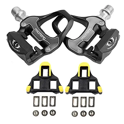 PROMEND PDR97 Tension Adjustable Clipless Pedal With Clents For Road
