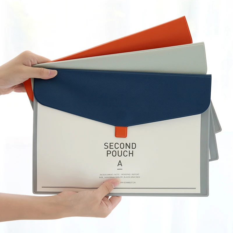 

PVC transparent A4 document case light paper file bag