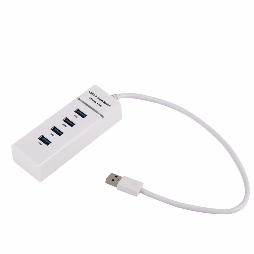 Высокоскоростной 4 порта USB 3 0 концентратор конвертер адаптер портативный