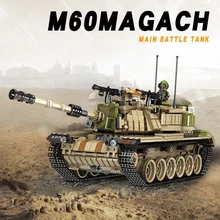Новые детские образования DIY строительный Военная сборки основной боевой танк модель Magach танков сборка модели строительных блоков игрушки