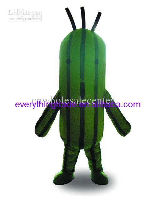 Hot sale 2017 Character Adult lovely cucumber Mascot Costume fancy