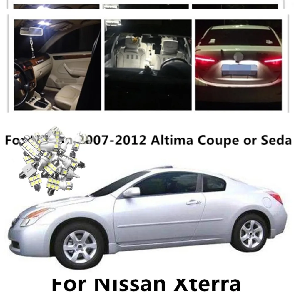 JGAUT 11 шт. светодиодные карты номерного знака лампочки для Nissan Altima Coupe или sedan 2007-2012