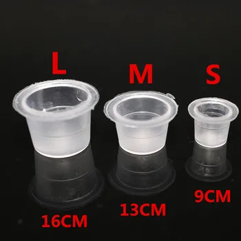 

Besta 1000pcs Plastic Tattoo Ink Cap Cups Supply S/M/L for You Choose Tattoo Material Professional Supply