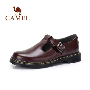 

CAMEL Women's Shoes New Women Pump Retro England Hollow Buckle Low Heel Comfortable Women Spring Woman Sandals