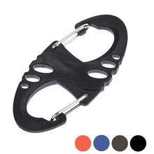 8Shaped Camping Mountaineer Kettle Buckle Hanging Hook Backpack Tactical Mini Portable Keychain Metal Carabiner Outdoor Tools*30
