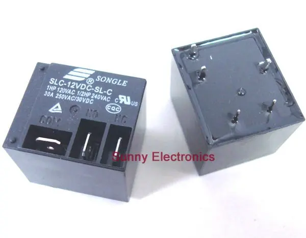 T91 SLC-12VDC-SL-C 5 контактов черные электрические фотообои 30 А 250 В переменного тока 25