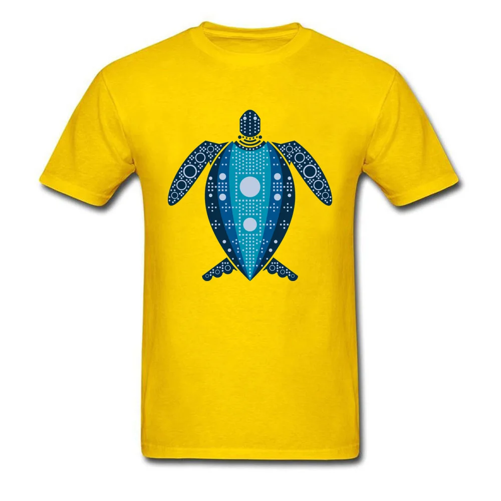 Normal Leatherback Sea Turtle Round Collar Top T-shirts Summer/Autumn Tops & Tees for Men Hot Sale 100% Cotton T Shirt Leatherback Sea Turtle yellow