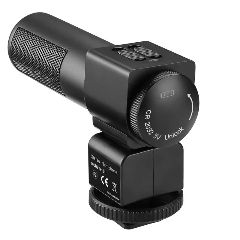 Camera External Recording Microphone Noise Reduction DVR Interview Mic