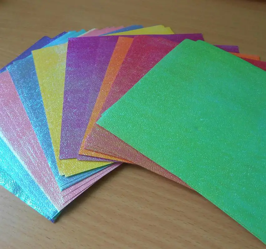 50pcs/set Diy Scrapbooking Craft Decoration Papers Single Side Shining