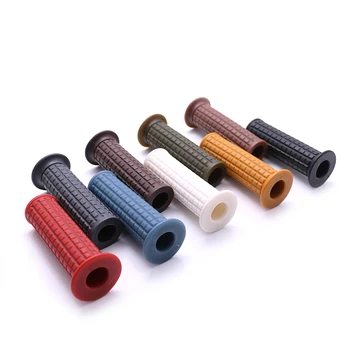 

Universal 1'' 25mm Handlebar Grips Retro Rubber Gel Motorcycle Hand Grips Custom Dirt bike For Honda Yamaha Chopper ATV