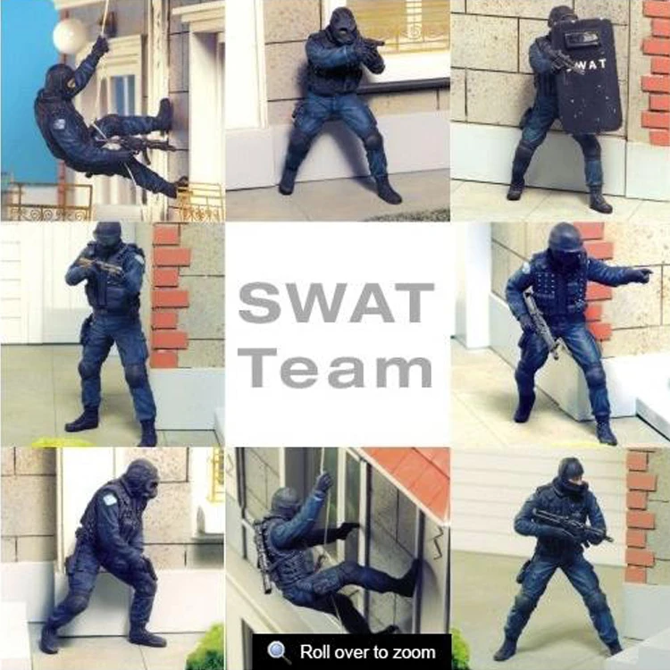 1/35 SWAT команда 8 человек полимерная модель солдата GK Современная военная тема