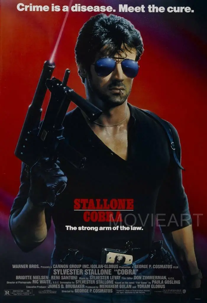 COBRA STALLONE фильм Шелковый плакат настенная живопись 24x36 дюймов