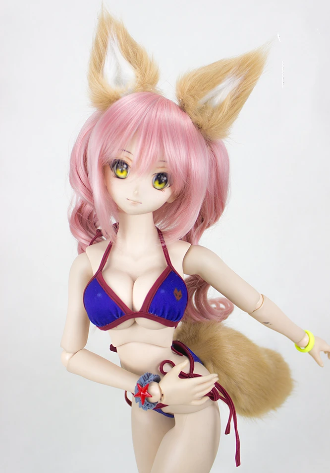 1/3 1/4 тонкий sd bjd кукла ткань tamamo no Mae Swinsuit Косплей Костюм для куклы bjd