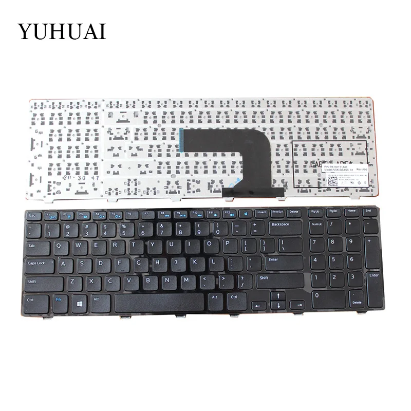 Новая клавиатура для ноутбука Dell Inspiron 17R 3721 5721 3737 5737 N3721 N5721 M731R 5735 с рамкой США|keyboard