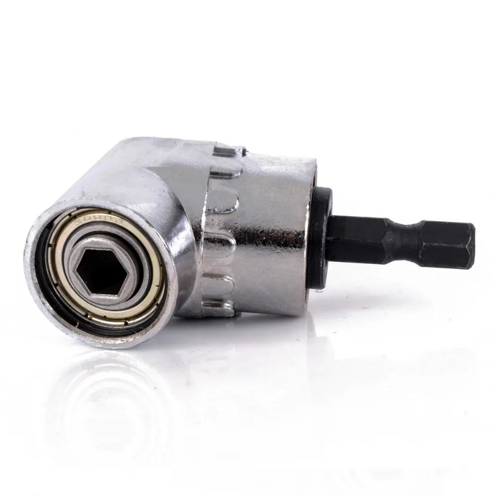 

105 Degrees Extension Hex Drill Bit 1/4" Hex Stainless Steel Angle Driver Screwdriver Socket Holder Adaptor tool