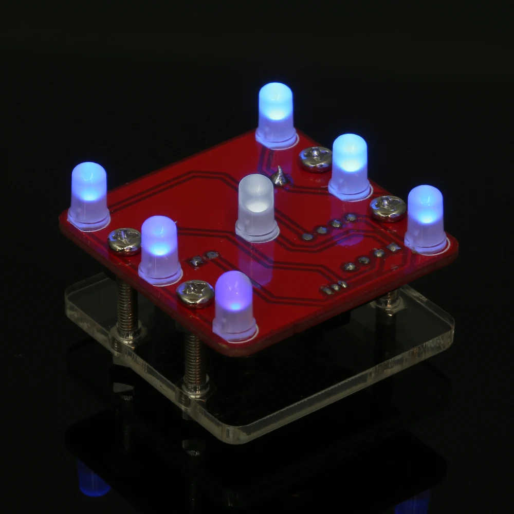 

DIY LED dice DIY Swing Shaking LED Dice Kit Module with Small Vibration Motor