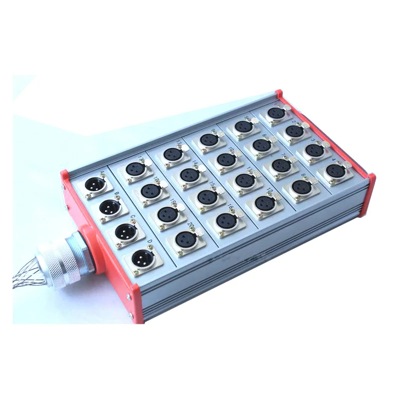 2pcs/lot 24 signal pathway stage junction box Stage snake cable box
