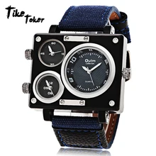 Tike Toker, Olum бренд с квадратным циферблатом, большие размеры, мужские часы, лучший бренд, роскошные спортивные мужские кварцевые часы, широкий из искусственной кожи, наручные часы erkek