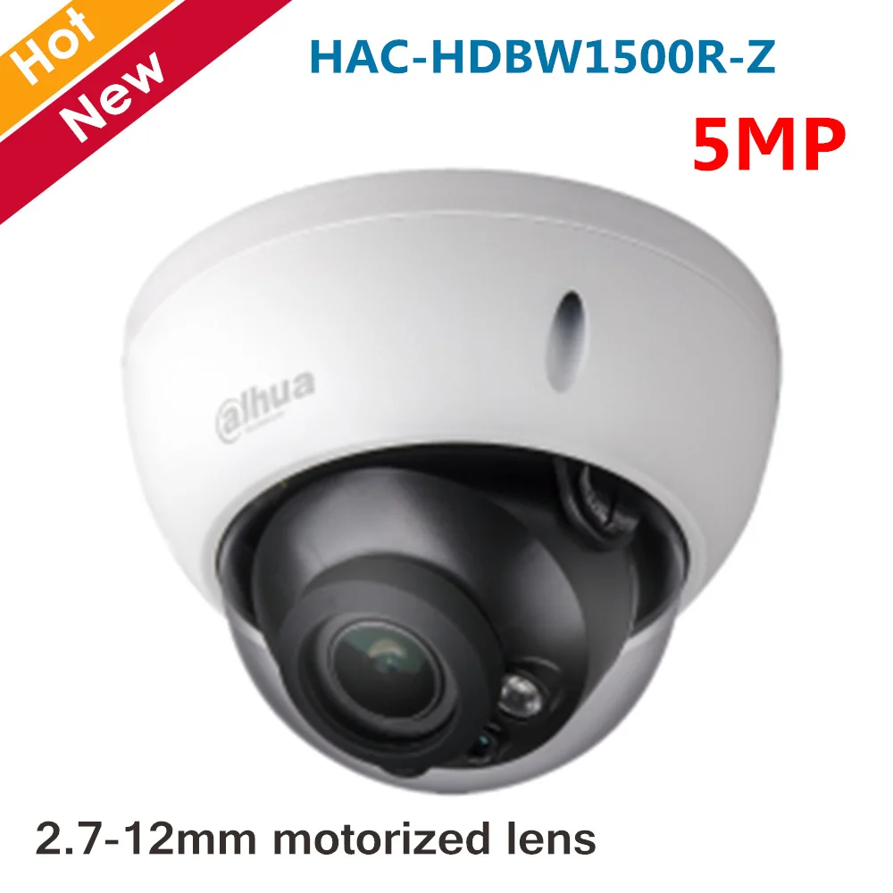 Оригинальная Dahua 5MP HDCVI камера IR купольная HAC-HDBW1500R-Z 2 7-12 мм Моторизованный объектив