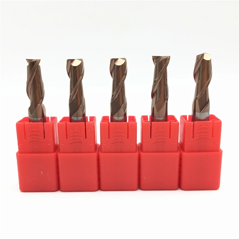 5pcs 2flute End Mill 8mm Long 60mm 75mm 100mm Hrc60 Solid Carbide