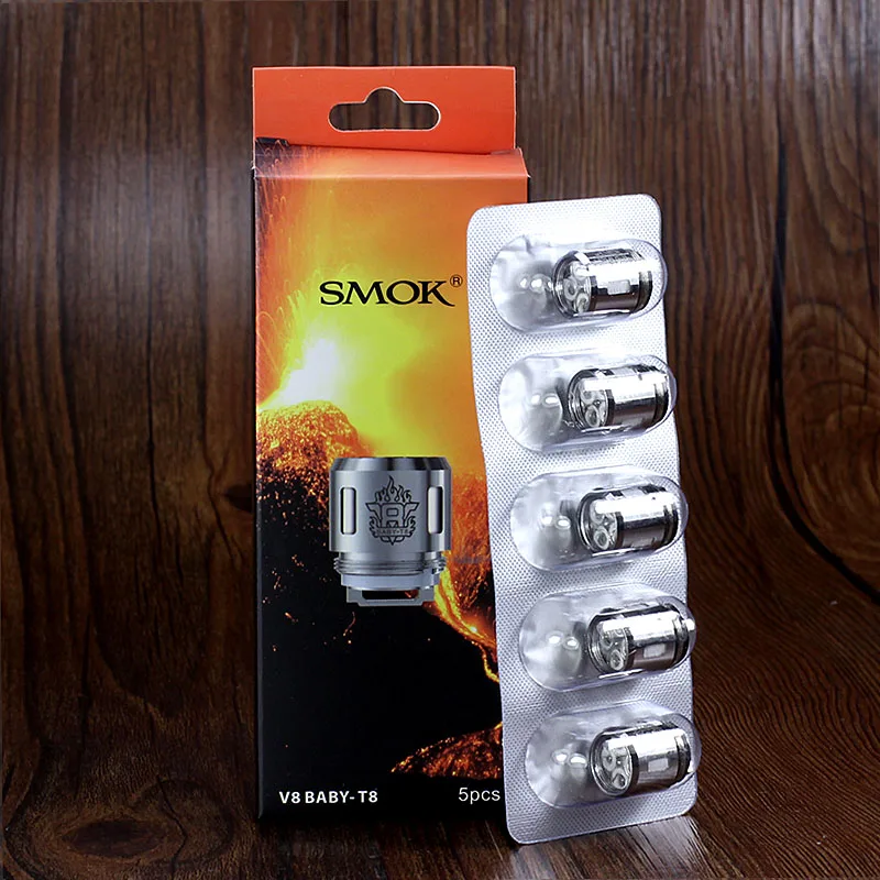 Original Smok TFV8 Baby Coil Q2 M2 T8 T12 Strip X4 T6 Mesh For SMOK TFV8 BIG BABY TFV12 Baby Prince Tank Fit For Smok Mag X Priv Original Smok TFV8 Baby Coil Q2 M2 T8 T12 Strip X4 T6 Mesh For SMOK TFV8 BIG BABY TFV12 Baby Prince Tank Fit For Smok Mag X Priv