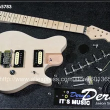 DIY электрогитара комплект болт-на сплошной корпус из красного дерева+ Канадский кленовый гриф MX034