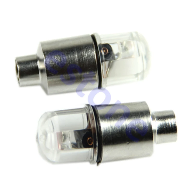 Flash Deal On Sale 1 Pair LED Motor Cycling Bike Bicycle Tire Valve Caps Neon Spoke Wheel Lights High Quality INY 1