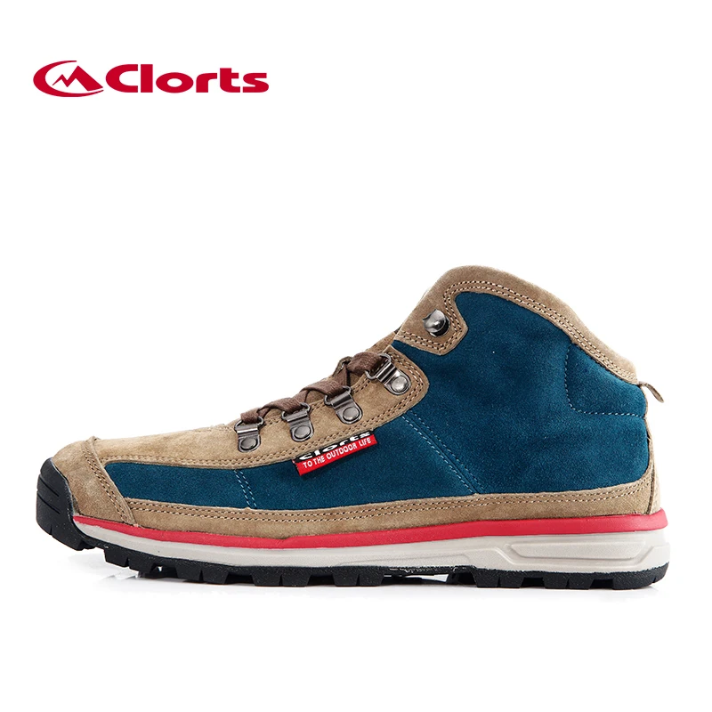 

Clorts High Top Men Flat Shoes Suede Leather Walking Shoes  Spring Summer Men's Flats 3G025A/B