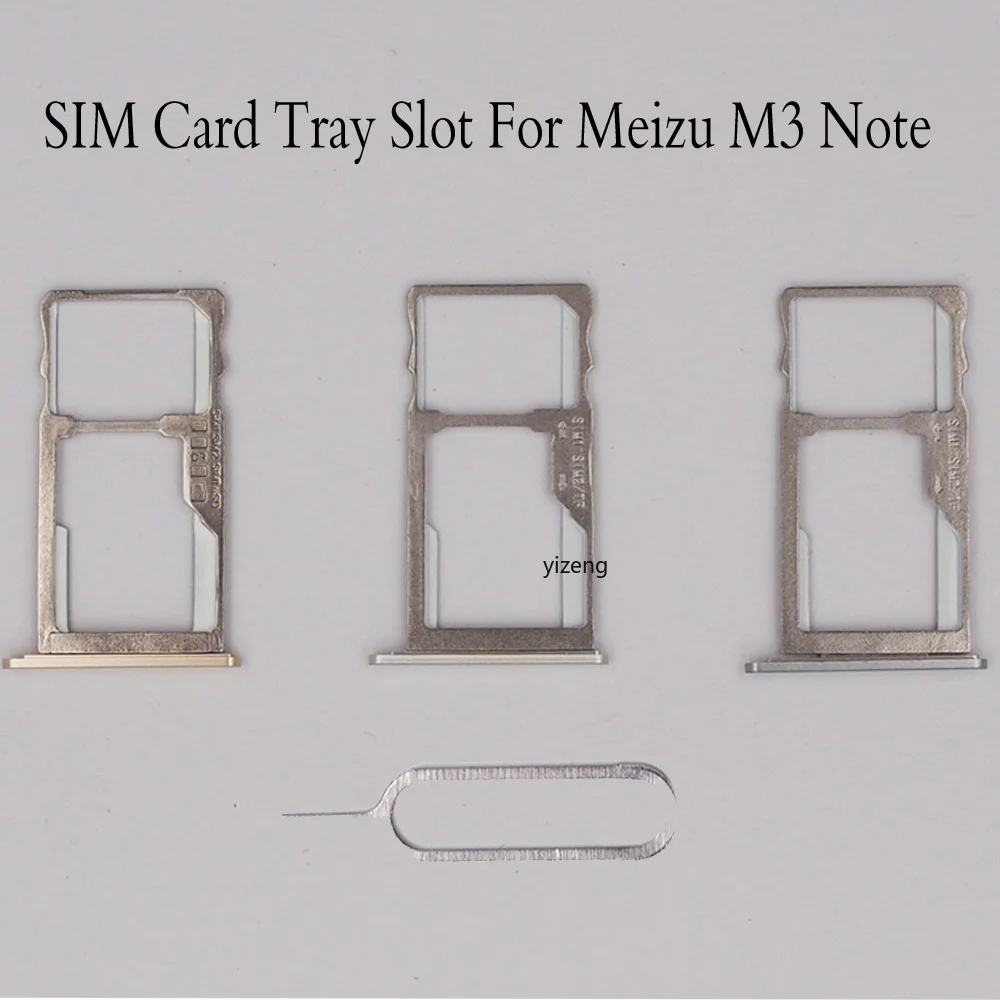 

New For MEIZU M3 Note M681 SIM Card Tray Holder Replacement Parts SIM Card Slot Holder Sim Cards Adapters