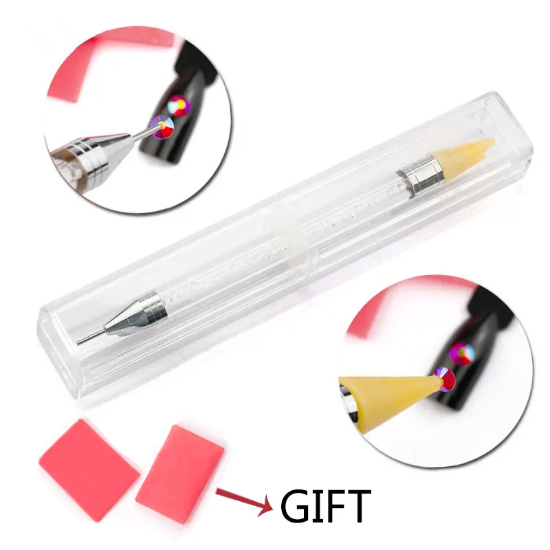 

1PCS Crystal Pen Rhinestones Gems Picking Crystal Tool Wax Pencil Pen Picker Clothing Decoration Tool B3646